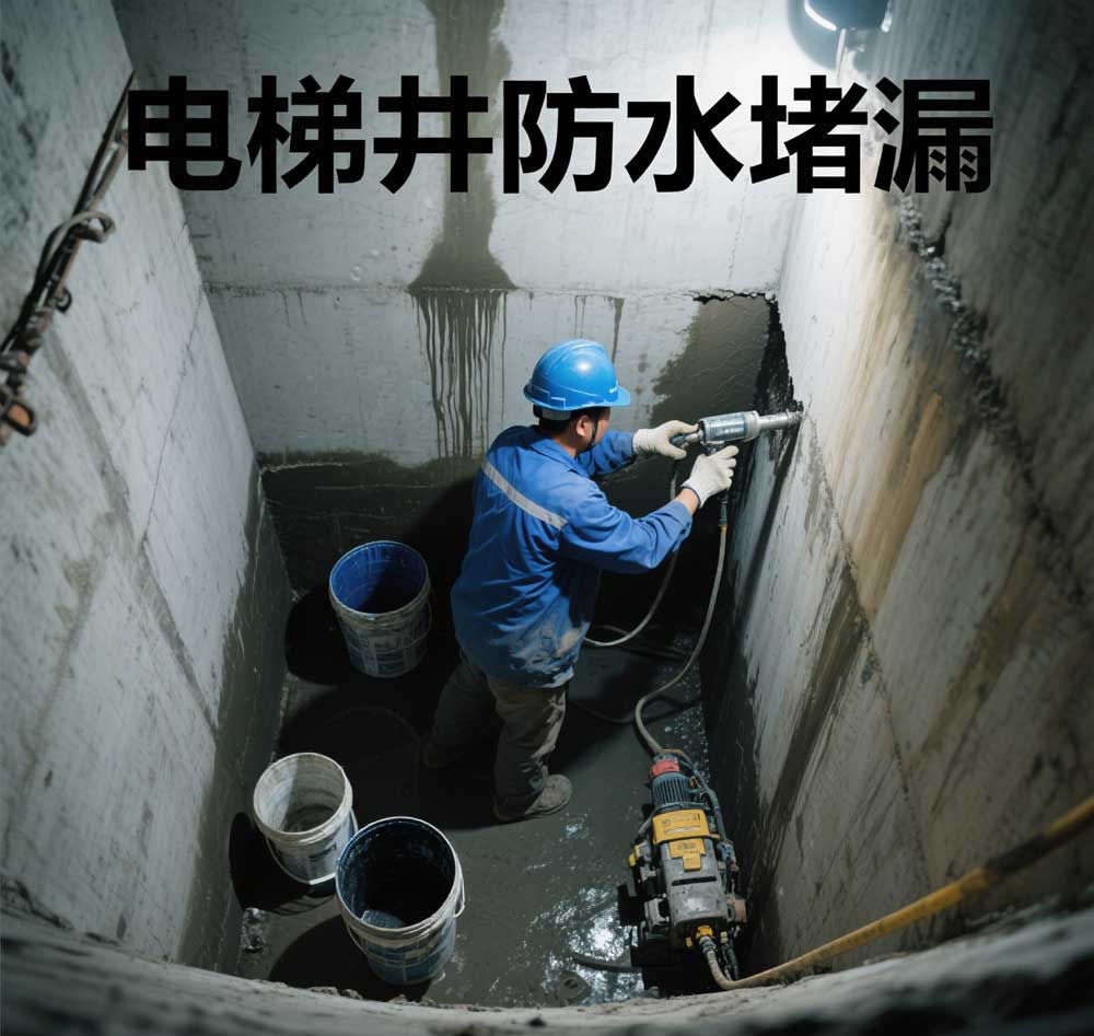 电梯井防水堵漏，临平专业电梯井漏水维修公司